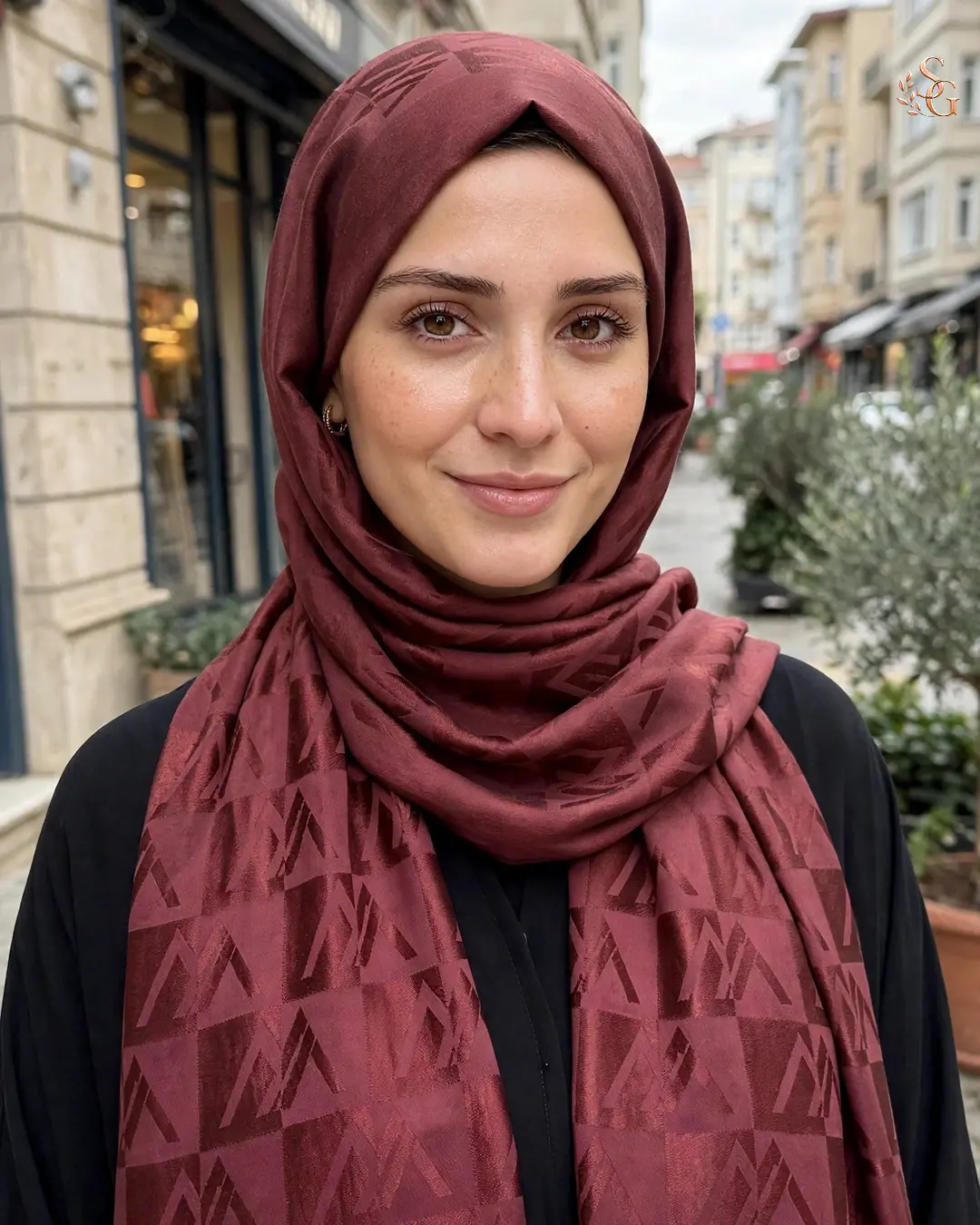 Wennora Paris Collection Bordo Şal