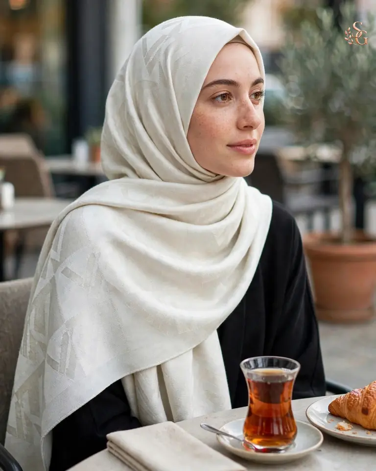 Wennora Paris Collection Beyaz Şal