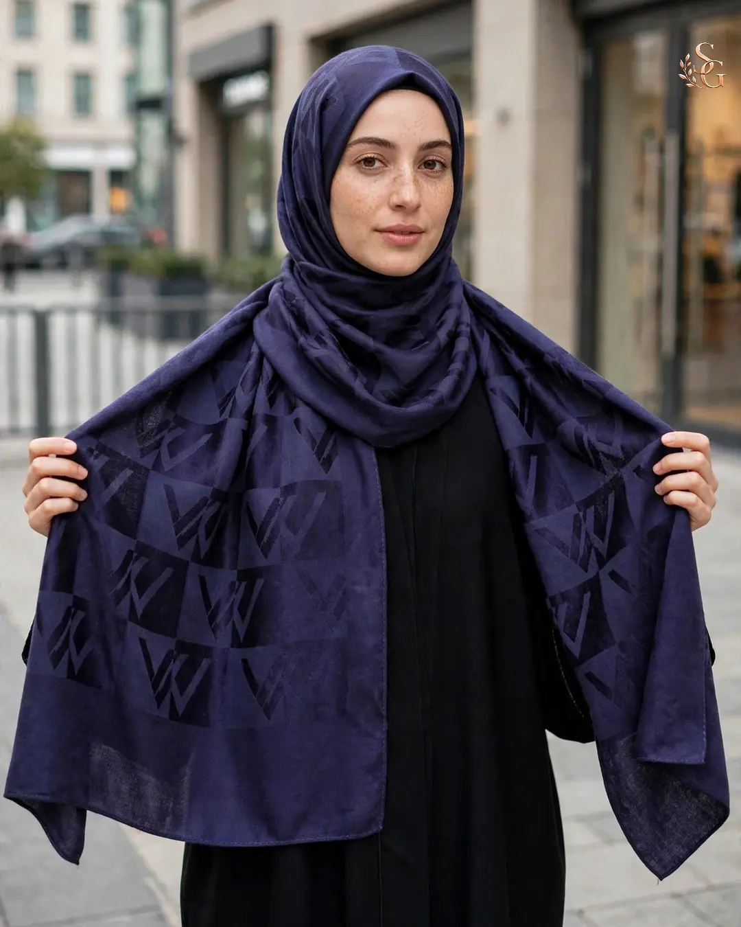 Wennora Paris Collection Lacivert Şal