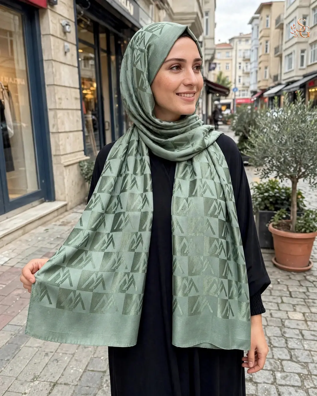 Wennora Paris Collection Yeşil Şal