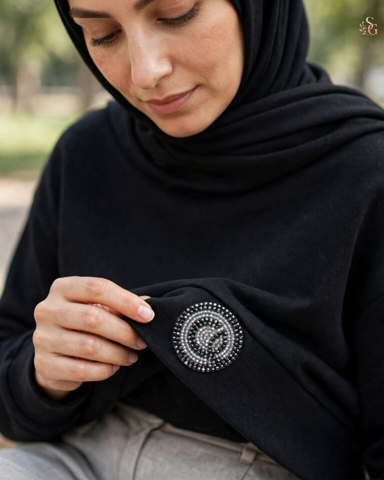 Logo Detaylı Uzun Kollu Luna Sweatshirt - Siyah - 26K172