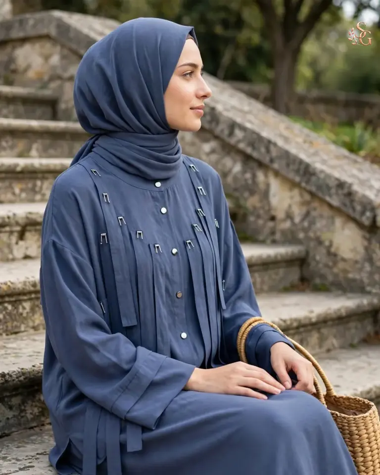 Ceremony 26Y934 Tencel Kumaş Etekli Takım 3 beden 44-46 - İndigo