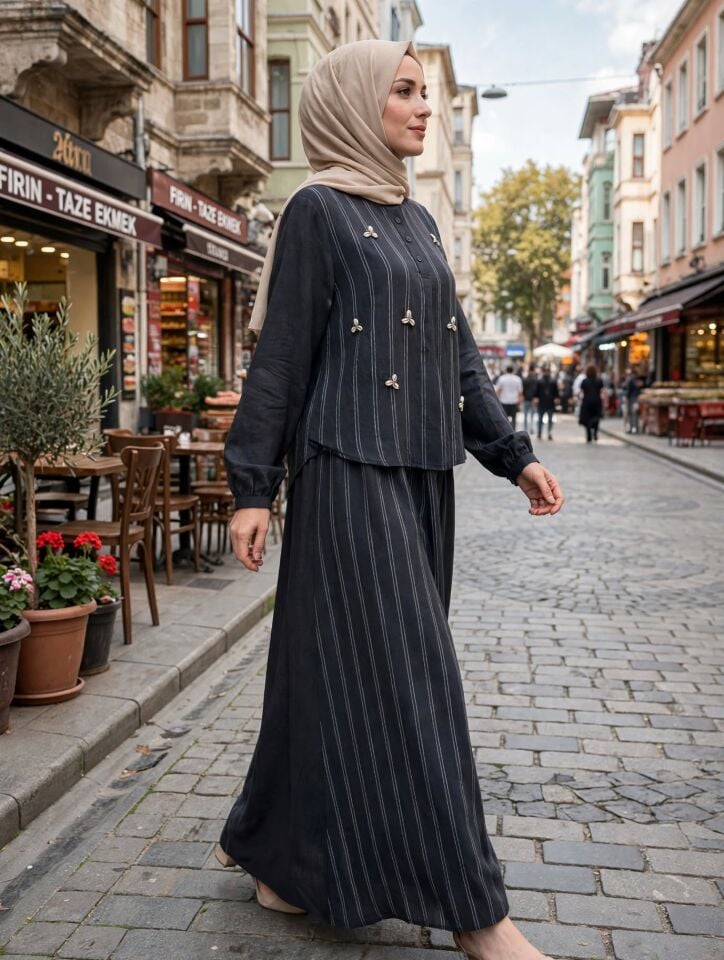 Miranda Etekli Takım Siyah